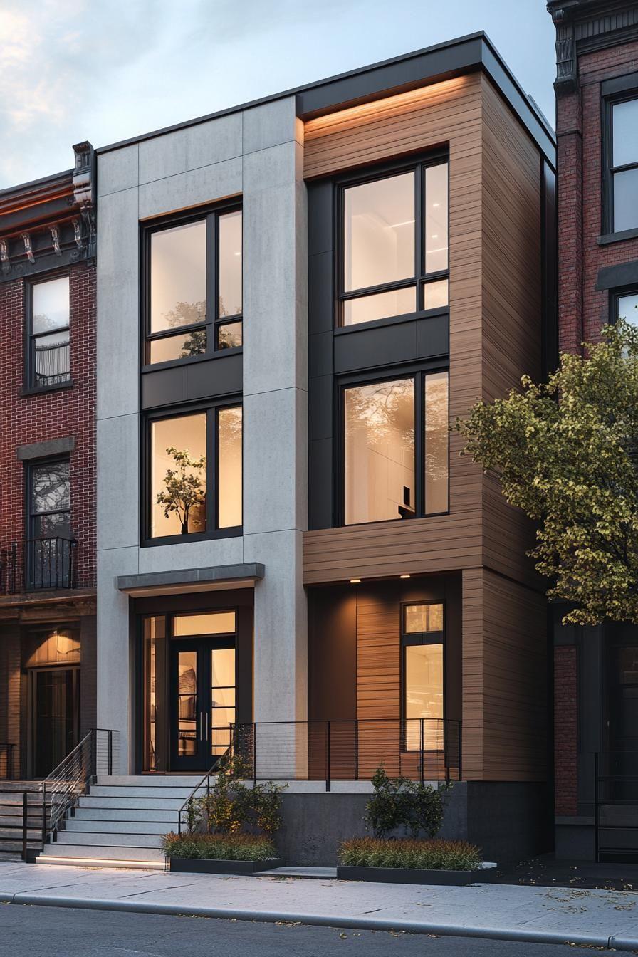 Modern urban infill development